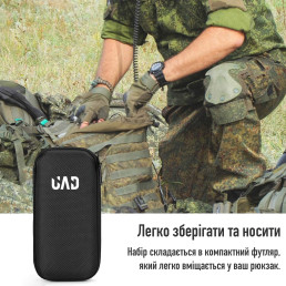 Набір UAD для чищення зброї калібри 7.62 (.30) та 5.56 (.223) з килимком АК-47 90х30см
