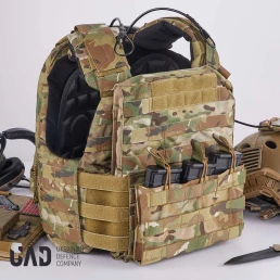 Подсумок военный тройной для магазинов AK/AR UAD Мультикамуфляж