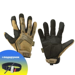 Полупалые перчатки M-PACT сенсорные Mechanix Койот Подарок УЧЕБНЫЙ турникет