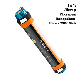 Фонарь аккумуляторный светодиодный повербанк водонепроницаемый с магнитом 30см UAD 7800 мАч