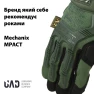 Перчатки тактические полнопалые M-PACT сенсорные Mechanix Олива Учебный турникет
