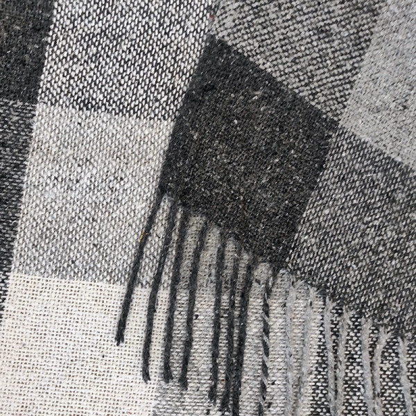 Набір Плед вовняний П8 біл-дим-св.антр 140×200 см + Ліхтар-лампа LED 21см з датчиком руху Love You