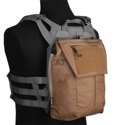 Сумка панель-рюкзак на спину Emerson AVS для плитоноски на ZIP и MOLLE Койот